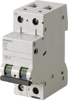 Attēls no Siemens Wycznik nadprdowy 2P C 16A 6kA AC 5SL6216-7