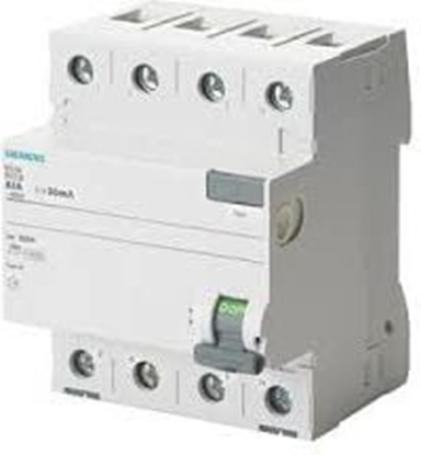 Attēls no Siemens Wycznik rónicowoprdowy 4P 40A 0,03A typ AC (5SV4344-0)