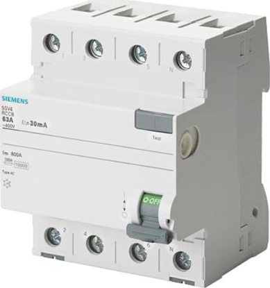 Attēls no Siemens Wycznik rónicowoprdowy 4P 40A 100mA typ AC
