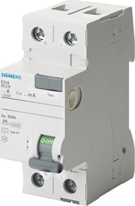 Attēls no Siemens Wycznik rónicowoprdowy RCCB 2P 40A 0,03A Typ AC biegun N z lewej 5SV4314-0KL