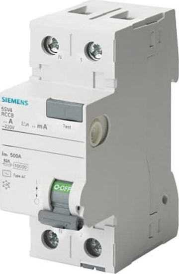 Picture of Siemens Wycznik rónicowoprdowy RCCB 2P 40A 0,03A Typ AC biegun N z lewej 5SV4314-0KL