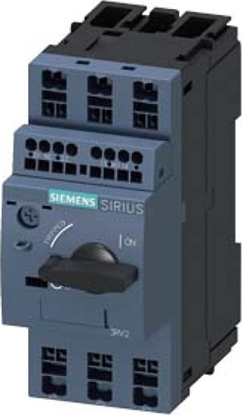 Attēls no Siemens Wycznik S00 do ochrony silnika class 10 wyzwalacz termiczny 4.5...6.3A wyzwalacz zwarciowy 82A 3RV2011-1GA25