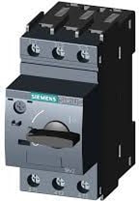 Attēls no Siemens Wycznik silnikowy 3P 0,18kW 0,45-0,63A S00 (3RV2011-0GA10)