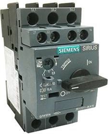 Picture of Siemens Wycznik silnikowy 3P 2,2kW 4-6,3A 1Z 1R S00 (3RV2011-1GA15)