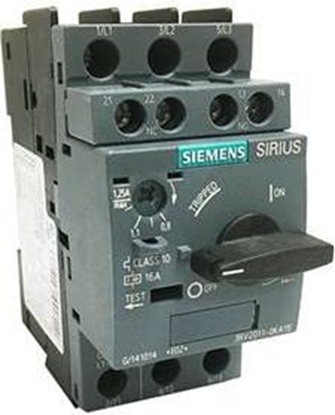 Attēls no Siemens Wycznik silnikowy 3P 4kW 7-10A 1Z 1R S00 (3RV2011-1HA15)