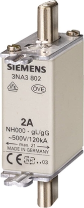 Attēls no Siemens Wkadka topikowa NH000 63A gG 500V wersja standard zaczepy nieizolowane 3NA3822