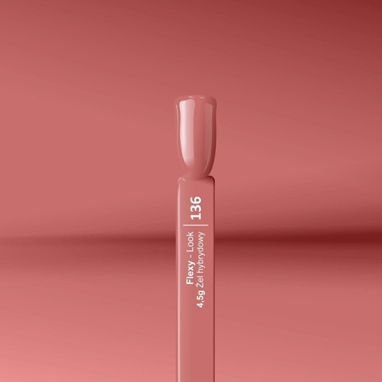 Изображение SILACRE_Flexy Hybrid Gel lakier hybrydowy do paznokci 136 Zgaszony Ró 4,5ml