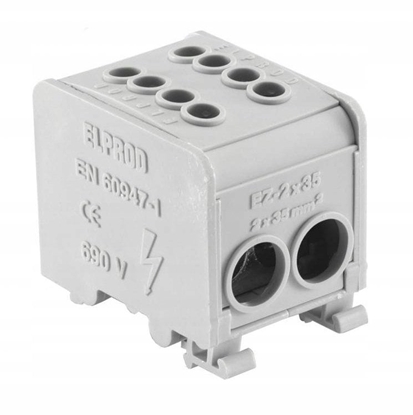 Изображение Simet Blok rozdzielczy 1-torowy (2x35mm 2x35mm) LZ1*35/35 monta na TS 35, szary 84169002