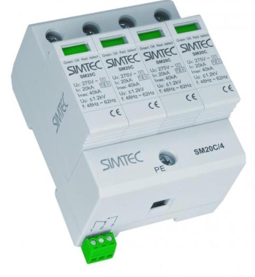 Picture of Simet Ogranicznik przepi SIMTEC SM20C/4-275 C 4P 20kA 85102000