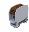Attēls no Simet Zczka szynowa gwintowany 16mm Al/Cu STB 16 (87110) SIMBLOCK brzowy 81000015