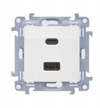 Изображение Simon 10 adowarka USB C+A (modu), 30 W, 230V biay CEC2CAQ.01/11