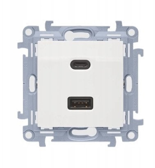 Изображение Simon 10 adowarka USB C+A (modu), 30 W, 230V biay CEC2CAQ.01/11