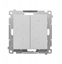Picture of Simon 55 ciemniacz do LED ciemnialnych, klawiszowy (modu) Aluminium mat TESL1.01/143