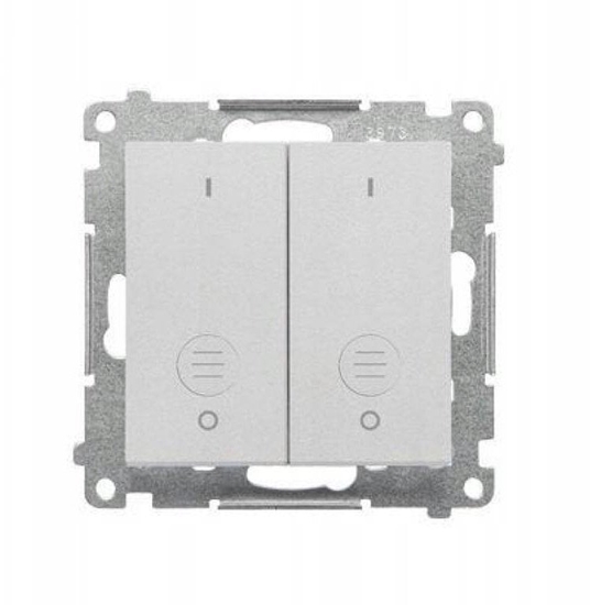 Picture of Simon 55 cznik potrójny (modu) 10 AX, 250 V~, szybkozcza Aluminium mat TW31.01/143