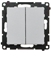 Attēls no Simon 55 Przycisk poczwórny (modu) 10 AXm, 250 V~, szybkozcza Aluminium mat TP4.01/143