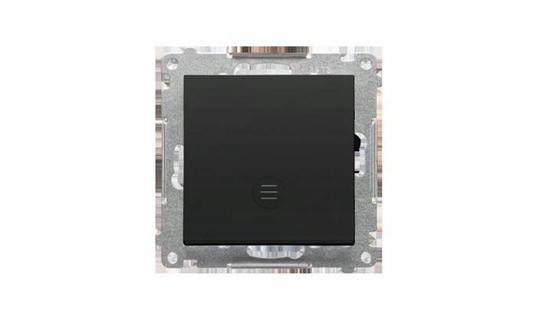 Picture of Simon 55 Przycisk pojedynczy zwierny z podwietleniem LED (modu) 10 AX, 250 V~, szybkozcza Czarny mat TP1L.01/149