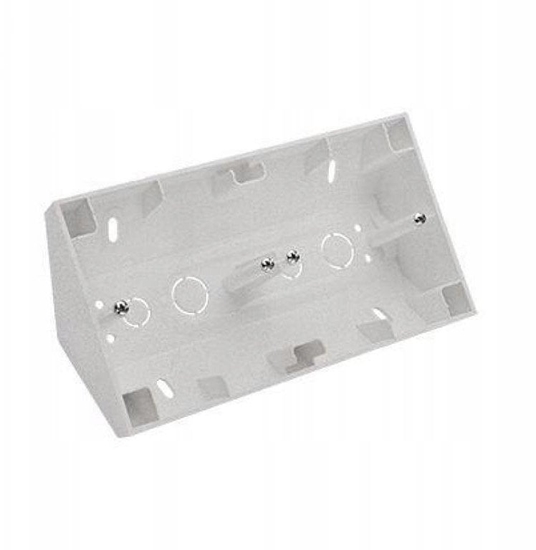 Picture of Simon 55 Puszka natynkowa narona 2-krotna do ramek LINE/DUO Aluminium mat TPNR2/143