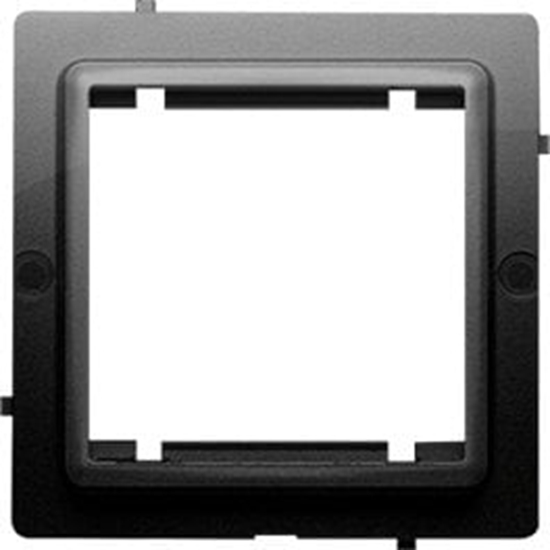 Изображение Simon Basic Adapter (przejciówka) na osprzt standardu 45  45 mm. Monta do puszki na apki i wkrty czarny BMA45M/49