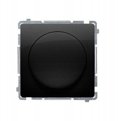 Изображение Simon Basic ciemniacz naciskowo-obrotowy jednobiegunowy do LED ciemnialnych 230V (modu) czarny BMS9L.01/49
