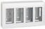 Изображение Simon Connect Obudowa natynkowa S500 4-moduowa 8x K45 kompletna czysta biel 51000004-030