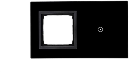 Изображение Simon Touch ramki Panel dotykowy S54 Touch, 2 moduy, 1 pole dotykowe + 1 otwór na osprzt S54, zastyga lawa DSTR210/73