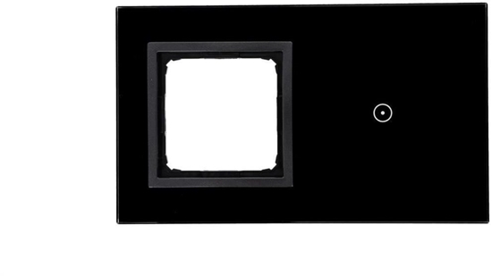 Изображение Simon Touch ramki Panel dotykowy S54 Touch, 2 moduy, 1 pole dotykowe + 1 otwór na osprzt S54, zastyga lawa DSTR210/73