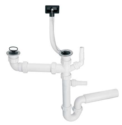 Attēls no Syfon McAlpine Syfon rurowy podwójny 1,5" (HC7+DO2-U)