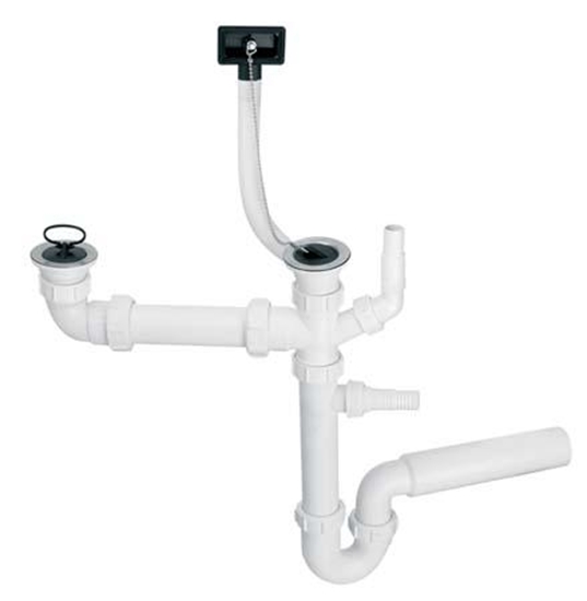 Picture of Syfon McAlpine Syfon rurowy podwójny 1,5" (HC7+DO2-U)