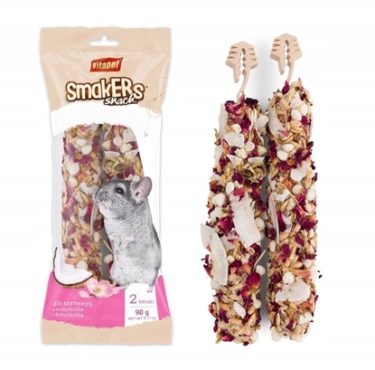 Attēls no Smakers kokosowo-róany dla szynszyli w folii, 90 g. 6 szt./display