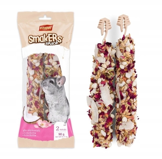 Picture of Smakers kokosowo-róany dla szynszyli w folii, 90 g. 6 szt./display