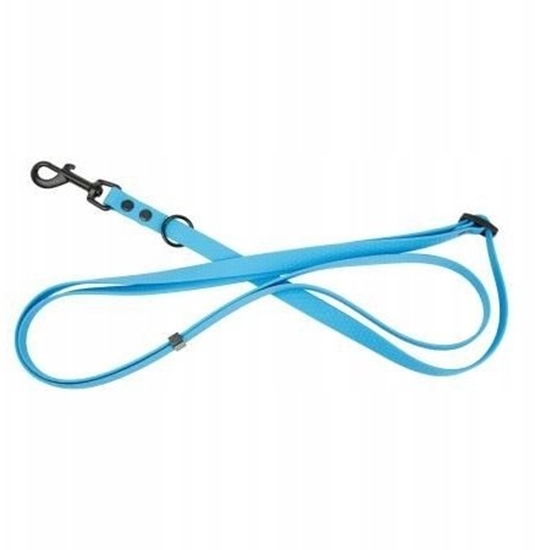 Изображение Smycz dla psa 3w1 z wytrzymaej gumy, niebieska, 16mm/1,00-1,80 m