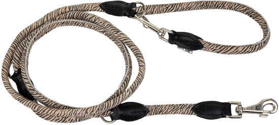 Изображение Smycz dla psa, wzór TIGER, regulowana okrga 6mm /220cm