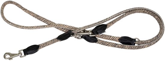 Изображение Smycz dla psa, wzór TIGER, regulowana okrga 8mm /220cm