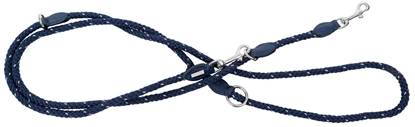 Изображение Smycz regulowana dla psa, Rope, granatowa, sznur odblaskowy, 120cm/6mm