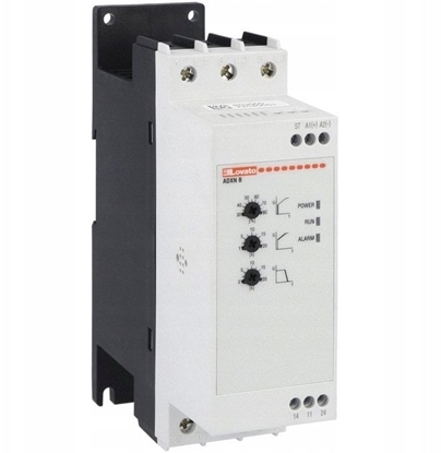 Attēls no Softstart 18,5kW przy 400VAC 38A wbudowany bypass i wentylator zasilanie pomocnicze 100...240VAC ADXNB038