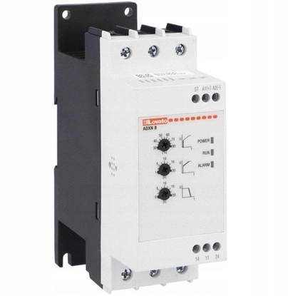 Attēls no Softstart 2,2kW przy 400VAC 6A wbudowany przekanik bypass zasilanie pomocnicze 100...240VAC. ADXNB006