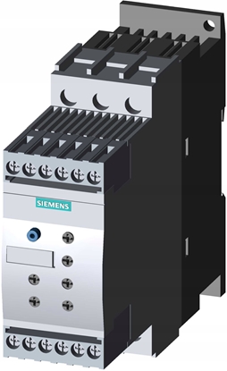Attēls no Softstart 3-fazowy 200-480VAC 38A 18,5kW/400V Uc=24V AC/DC S0 3RW4028-1BB04