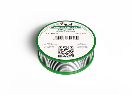 Picture of SOLDER SN99.3CU0.7-B/T 2MM 100G