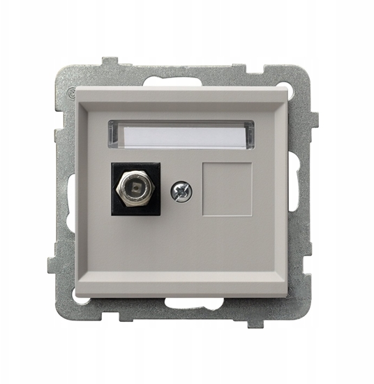 Picture of SONATA Gniazdo antenowe typu F pojedyncze kaszmir GPA-1RF/m/82