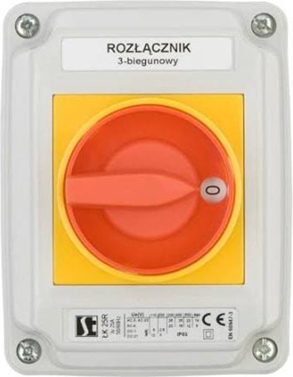 Изображение Spamel cznik krzywkowy 0-1 4-B PULP óto-czerwony (K25R-2.8211OB2ZC)