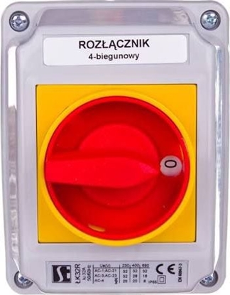 Picture of Spamel cznik krzywkowy 0-1 4P 32A w obudowie (K32R-2.8210OB2ZC)