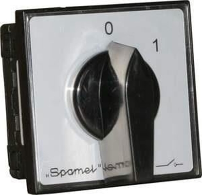 Изображение Spamel cznik Krzywkowy 32A rozcznik 0-1 3-biegunowy mocowanie do pulpitu czoo zamykane óto/czerwone - SK32-2.8211P08