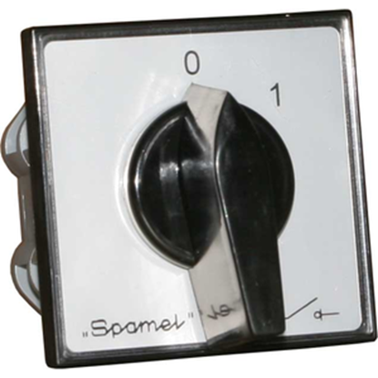 Изображение Spamel cznik krzywkowy mocowany do pulpitu 16A przecznik 0-1 1-biegunowy szaro-czarny - K16R-1.825P03