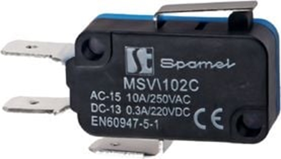 Изображение Spamel cznik miniaturowy dwignia plaska krótka (MSV102C)