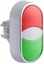 Изображение Spamel Napd przycisku sterowniczego podwójnego 22mm z samopowrotem zielono-czerwony SP22-2KL-Z/C