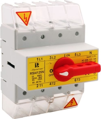 Picture of Spamel Rozcznik izolacyjny 3P 160A z pokrtem na rozczniku (RSI-3160W03)