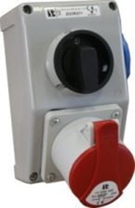 Изображение Spamel Zestaw instalacyjny z gniazdem 32A 5P 0-1 IP44 (ZI22\R441)