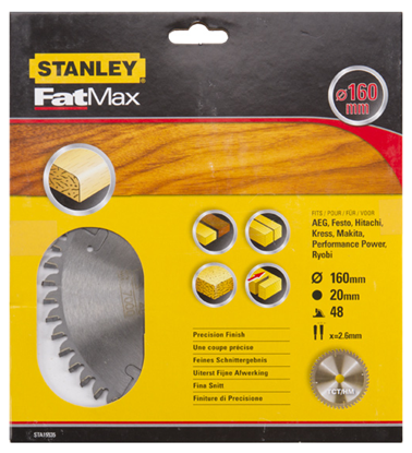 Picture of Stanley Pia tarczowa z wglikiem TCT/HM FATMAX 160x20mm 48zbów (STA15535)
