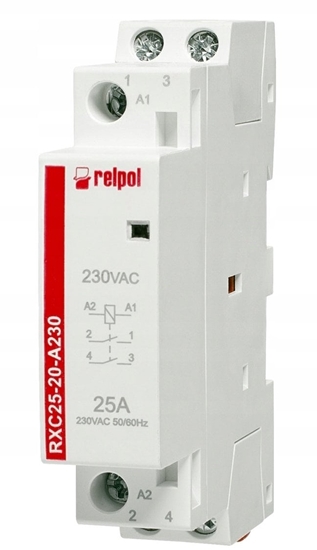 Picture of Stycznik instalacyjny 250 V AC 25 A 230 V AC 2617016 RXC25-20-A230