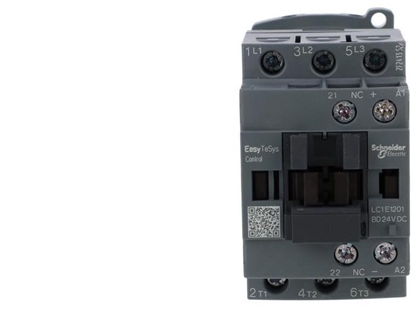 Picture of Schneider Stycznik mocy Easy TeSys Control AC-3, 12A, 3P (1NC), cewka 24V DC LC1E1201BD